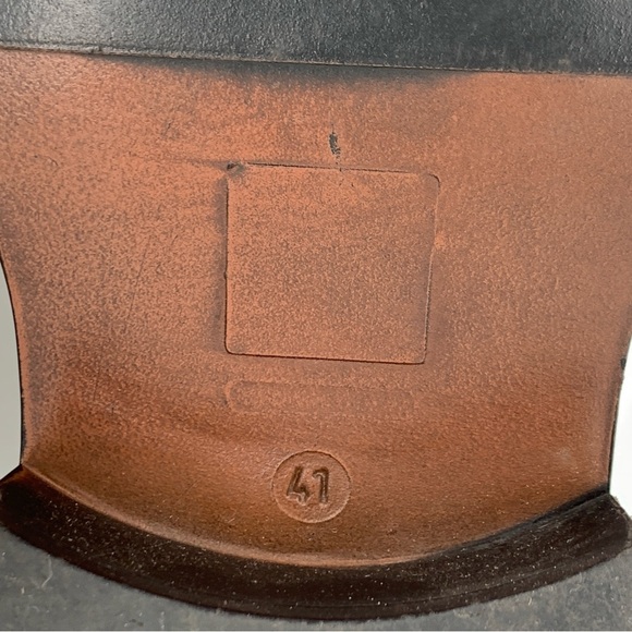 Vintage Aldo Dress Shoes Boys Mens 41 US 8 Black Leather Unisex Non-Binary - Picture 11 of 11